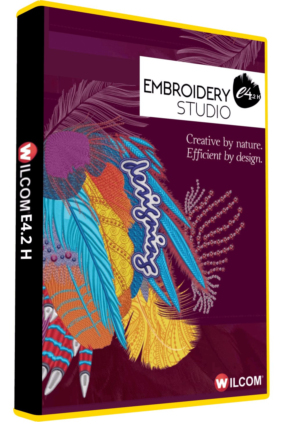 Wilcom E4.2 embroidery digitizing software for professional stitching and lettering