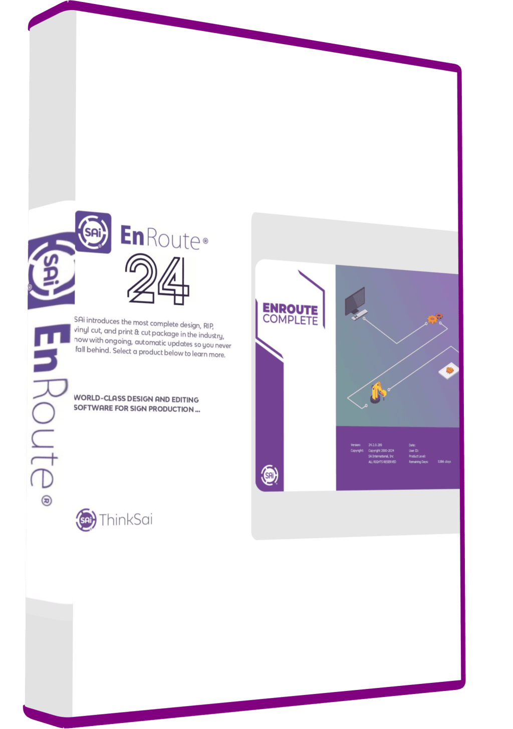 EnRoute 24 CNC software for 2D and 3D routing, engraving, and sign making